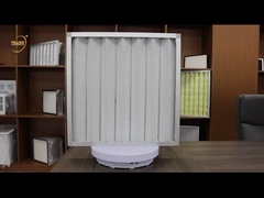 Da fibra do condicionador de ar fluxo de ar sintético do filtro 5um do tela plano pre grande