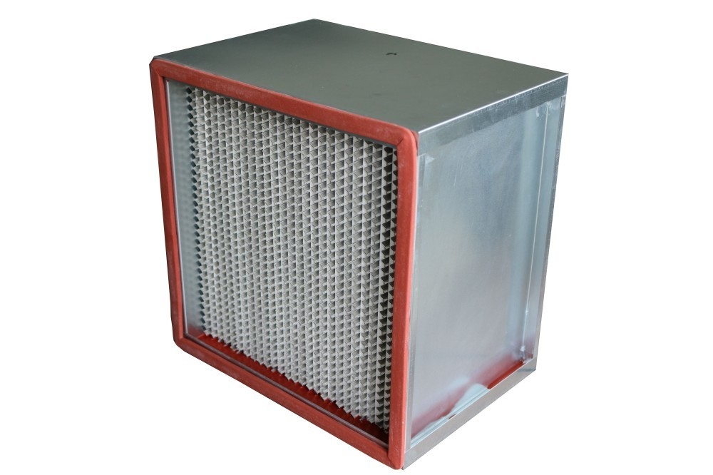 tamanho personalizado de alta temperatura plissado profundo do filtro de 99% 0.3um HEPA