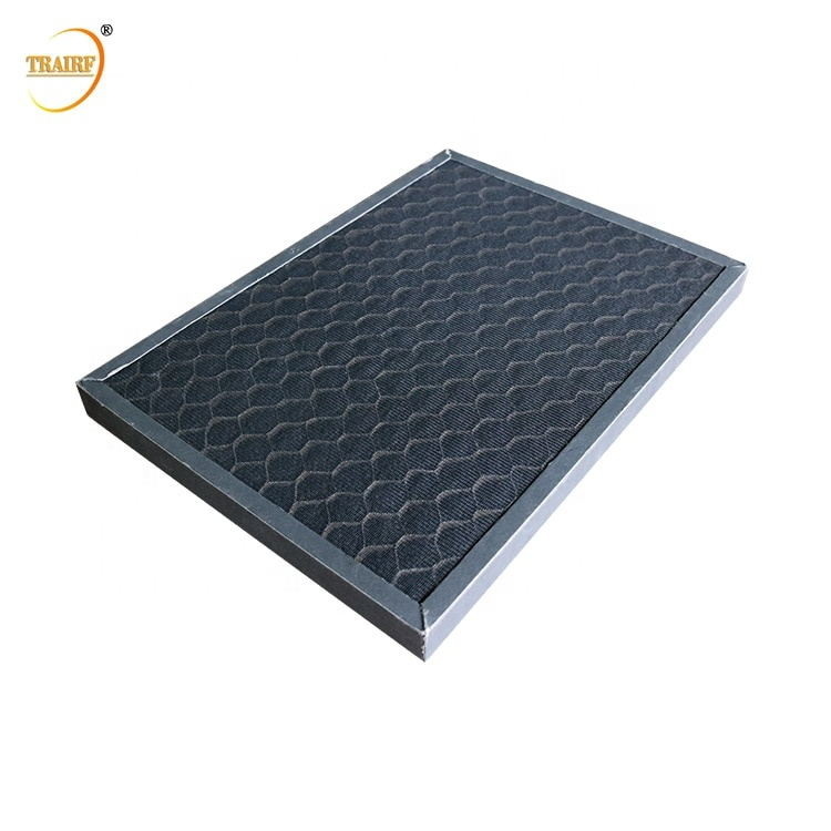 Folhas plásticas do filtro de ar do carbono ativado do favo de mel para remover o formaldeído