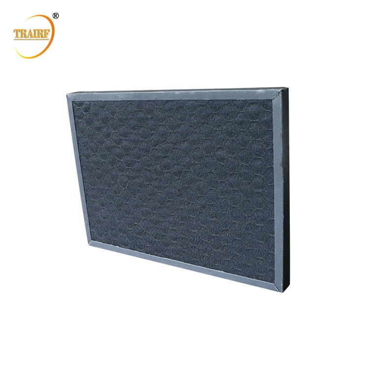 Folhas plásticas do filtro de ar do carbono ativado do favo de mel para remover o formaldeído