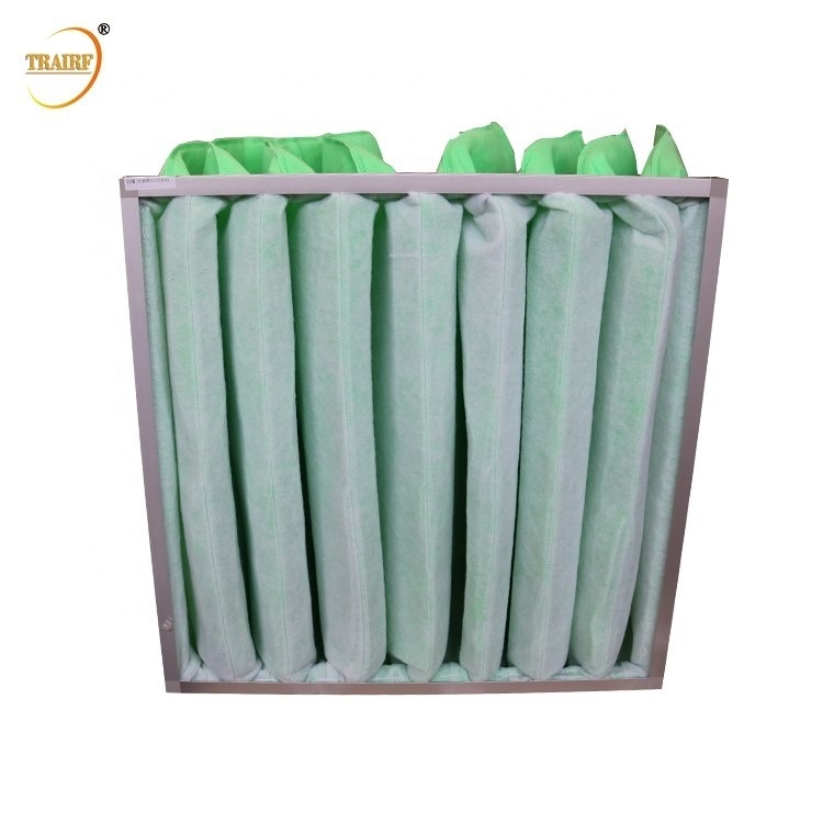50Pa galvanizou o filtro de ar da fibra de vidro do filtro de saco do condicionamento de ar do quadro
