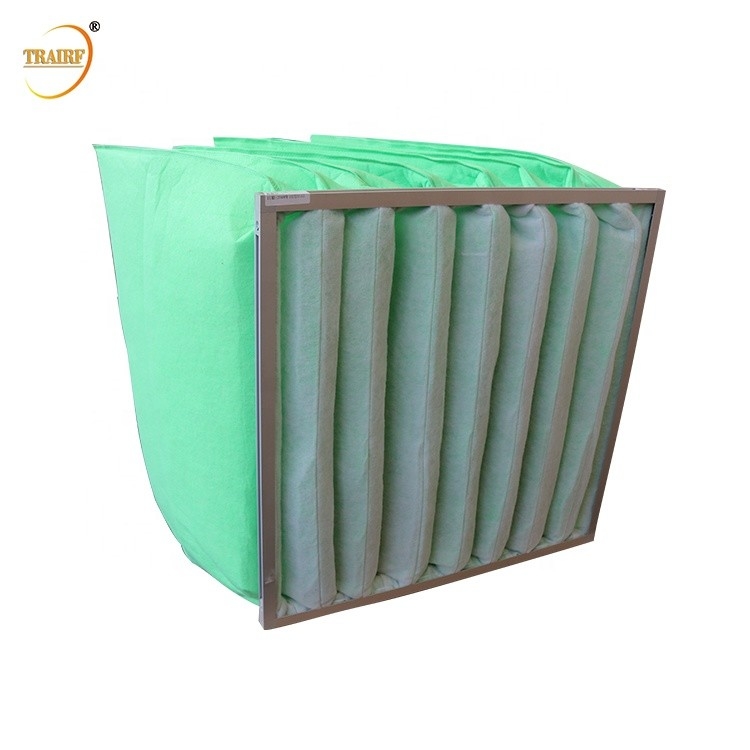 50Pa galvanizou o filtro de ar da fibra de vidro do filtro de saco do condicionamento de ar do quadro