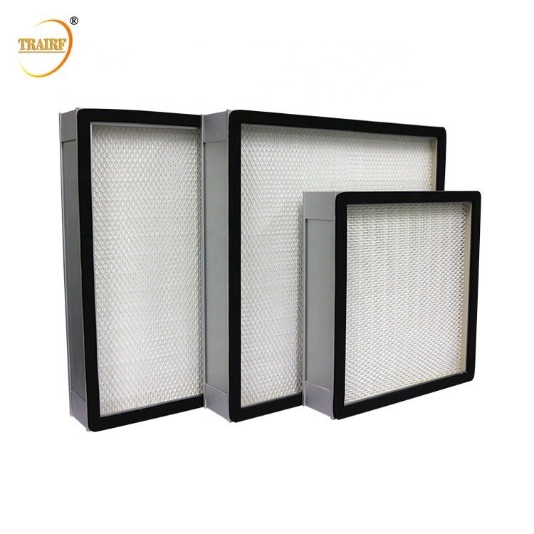 filtro de ar profundo do plissado H13 H14 HEPA da eficiência elevada de 320*320*90mm para o sistema de ventilação
