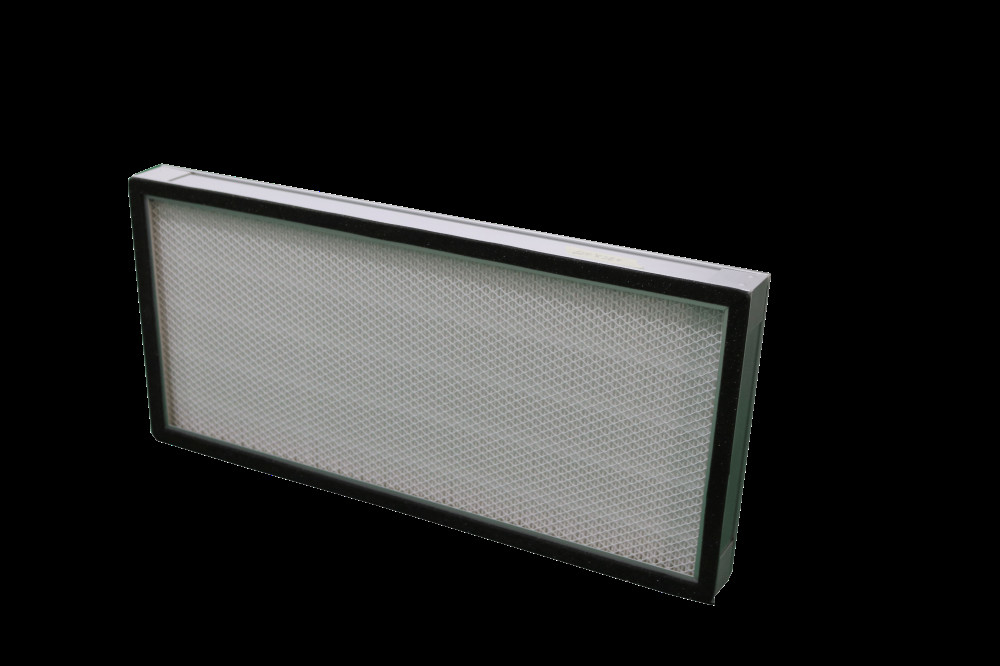 Filtro de ar terminal do painel HEPA dos meios H13 H14 de Mini Pleats Glass Fiber Filter da filtragem para a capa do fluxo laminar