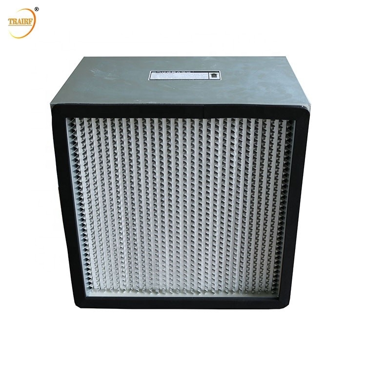 Filtro profundo do plissado HEPA do quadro 99,99% de alumínio para o sistema de ventilação