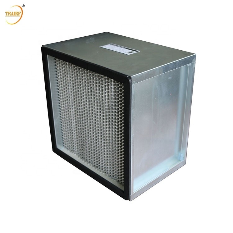 Filtro profundo do plissado HEPA do quadro 99,99% de alumínio para o sistema de ventilação