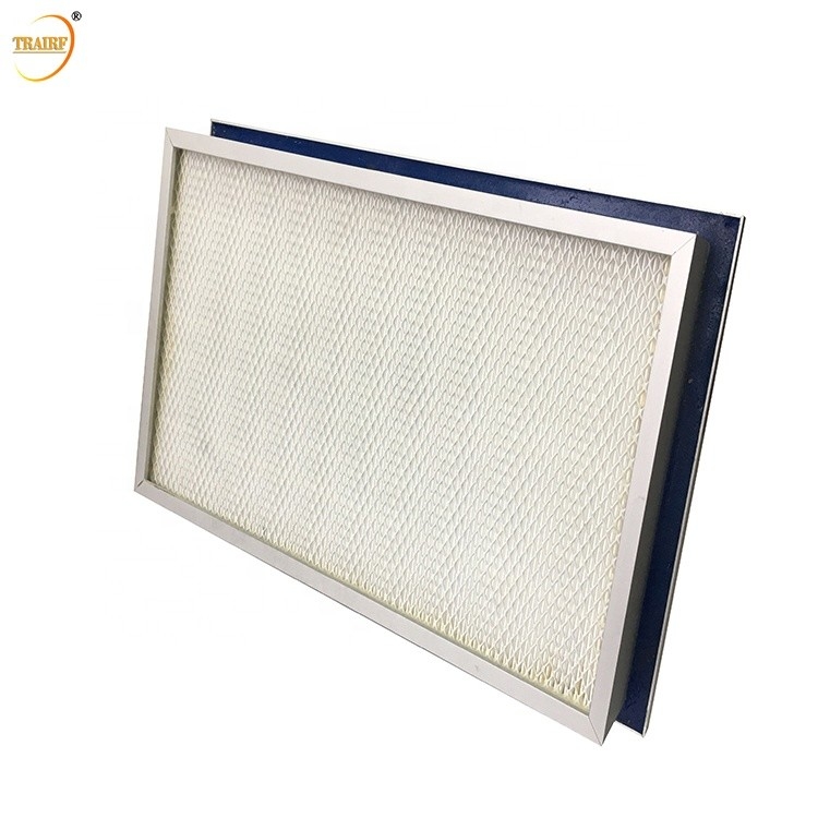 Selo farmacêutico Mini Pleated Hepa Filter H13 H14 do gel EN1882