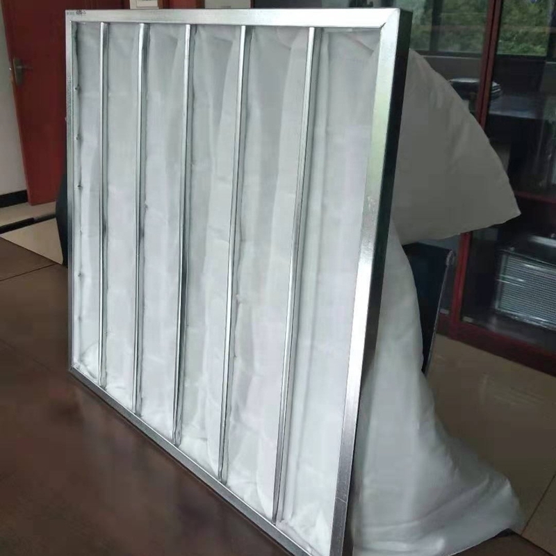Sistema de ventilação comercial filtro de ar 50Pa-65Pa do saco de 5 mícrons