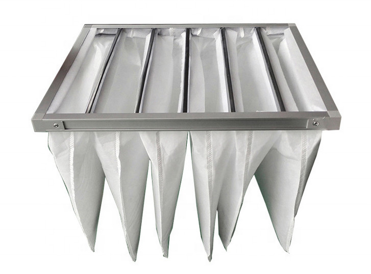 Sistema de ventilação comercial filtro de ar 50Pa-65Pa do saco de 5 mícrons