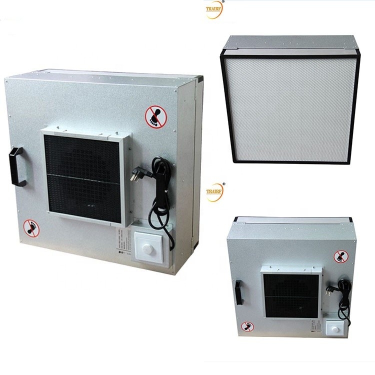 Unidade de prata AC220V 50Hz do filtro FFU do ISO HEPA para a cabine limpa