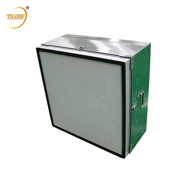 304 unidade de filtro de aço inoxidável do fã do quadro H14 HEPA para o laboratório de biologia