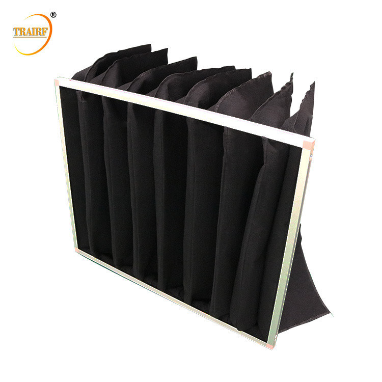 O carbono preto de 70% ativou filtros de ar do saco para o sistema da ATAC