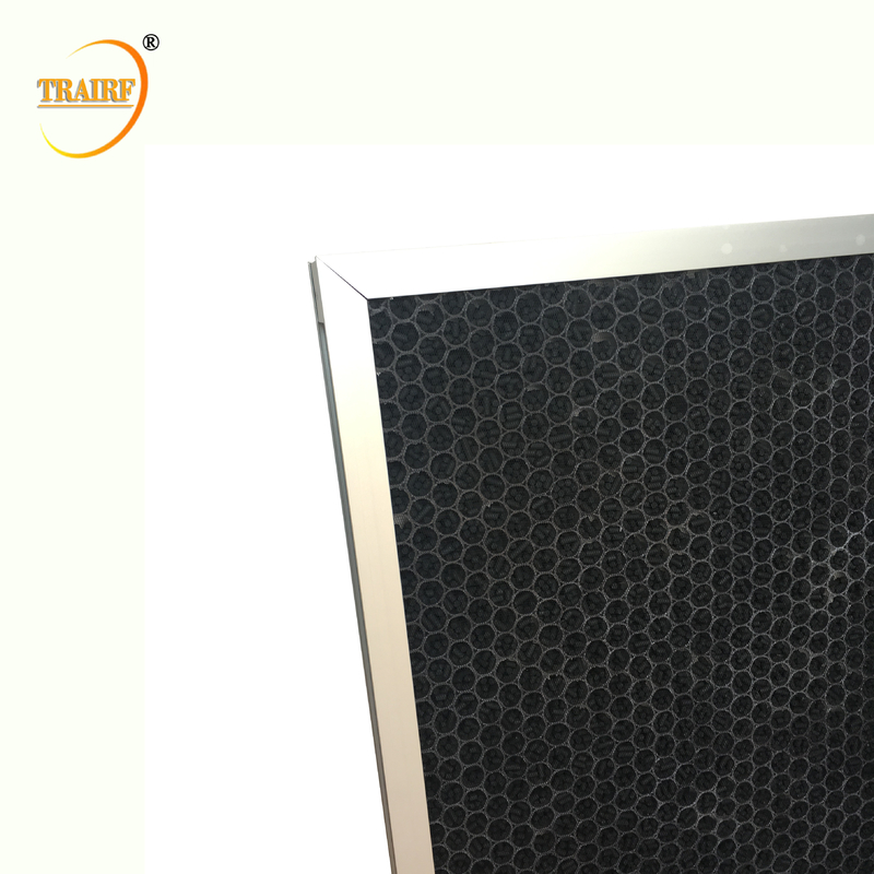 Favo de mel 5um Mini Activated Carbon Hvac Filter 250*200*10mm