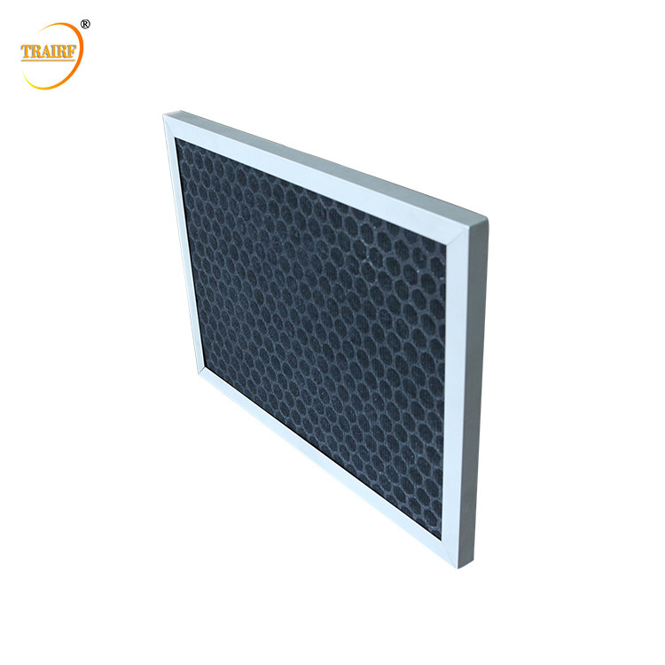 Favo de mel 5um Mini Activated Carbon Hvac Filter 250*200*10mm