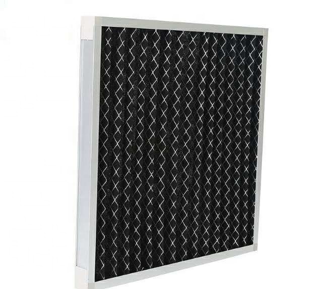 Galvanizado chapeie a folha 610*610*46mm do filtro de ar do carbono ativado de 90%