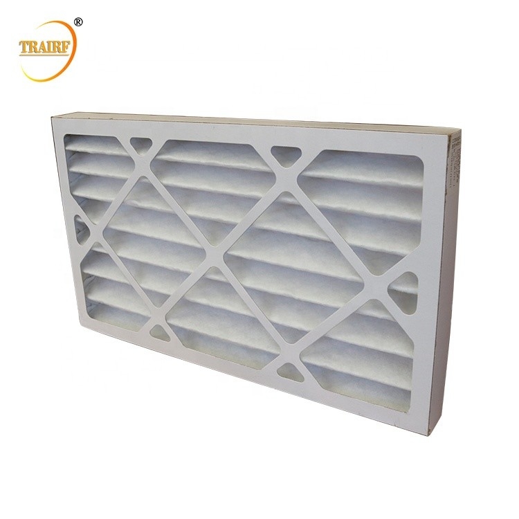 80%RH AHU filtram pre o filtro de ar plissado de papel para o condicionador de ar
