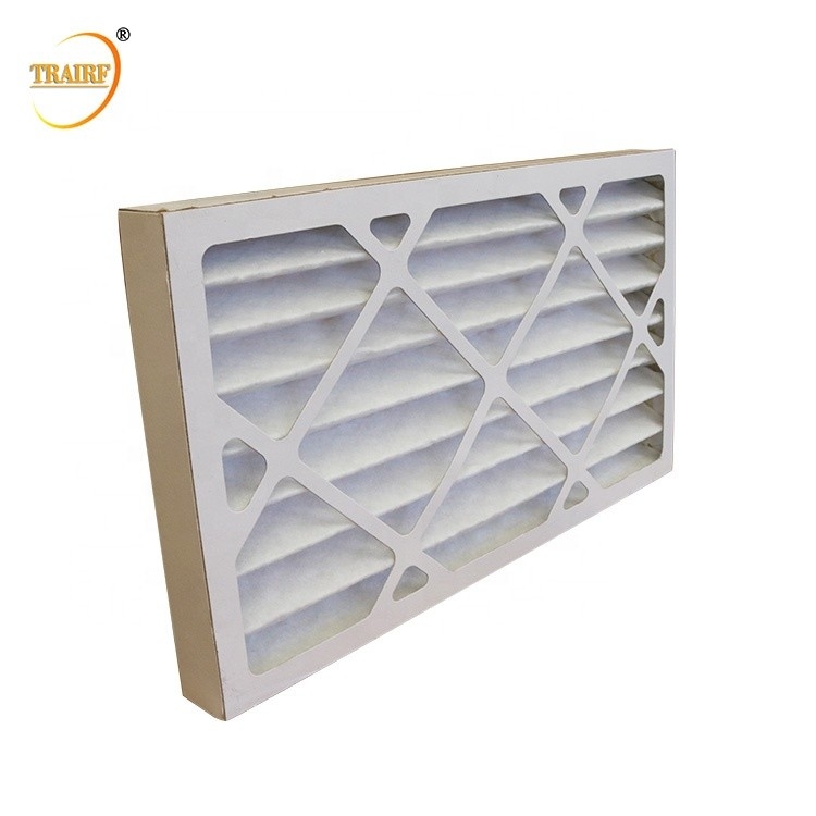 80%RH AHU filtram pre o filtro de ar plissado de papel para o condicionador de ar