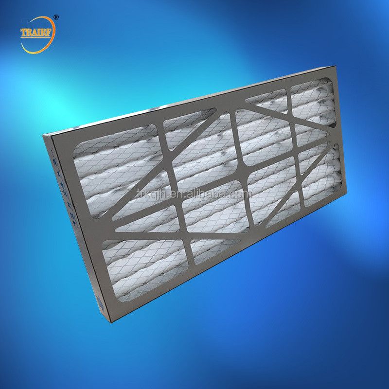 RH plissado cartão do filtro de ar 80% do painel AHU da resistência de umidade M5 pre
