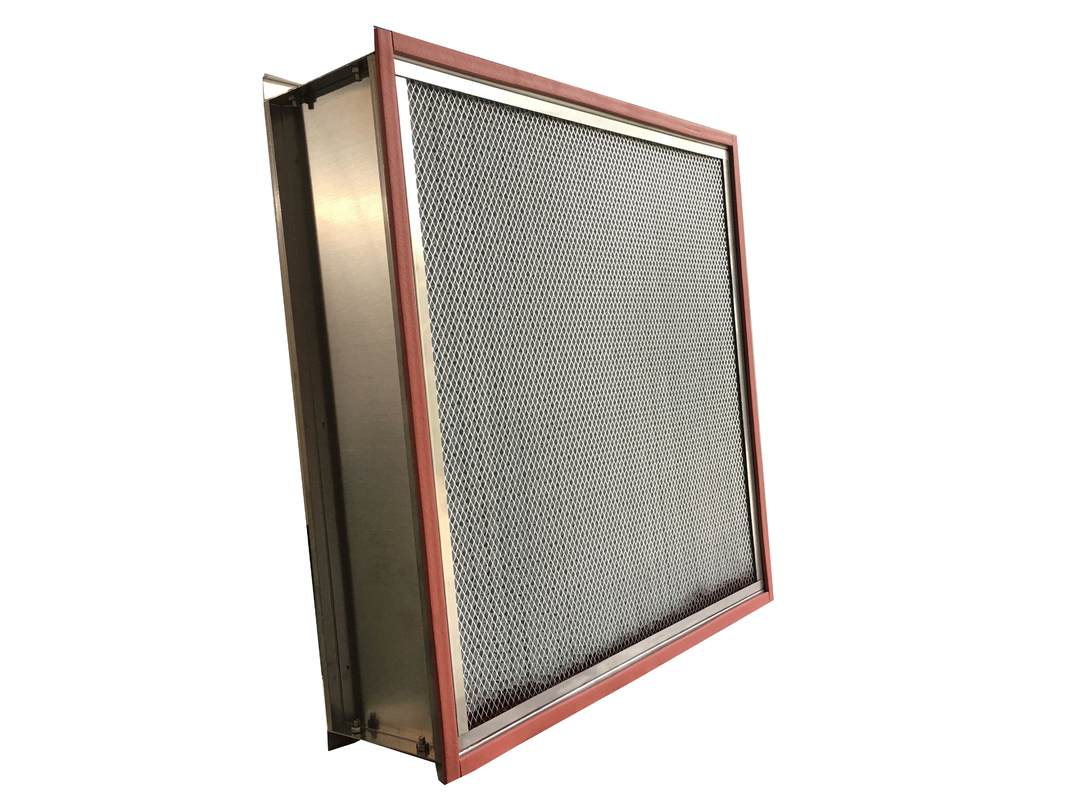 Folha de alumínio HEPA da filtragem do ar do quarto desinfetado do filtro de alta temperatura do sistema