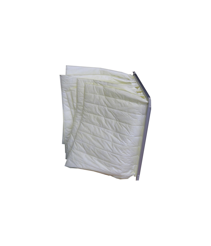 Filtro de ar médio F8 do saco da eficiência do quadro da liga de alumínio para o sistema de ventilação da indústria