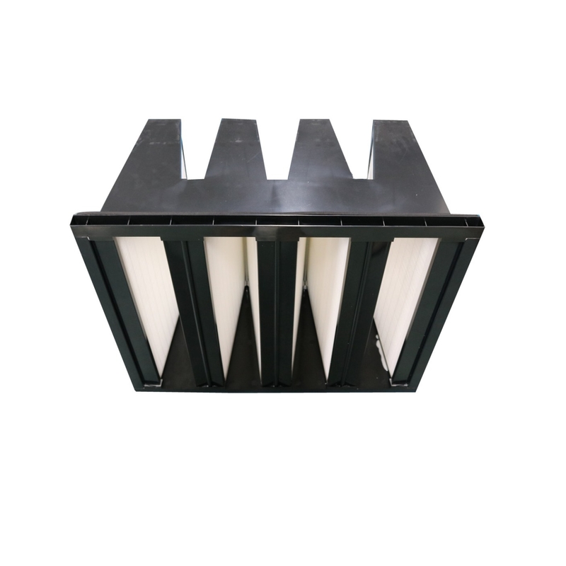 tipo filtro de 95% 0.3um W de ar da eficiência do meio de filtro do estojo compacto para o sistema da ATAC