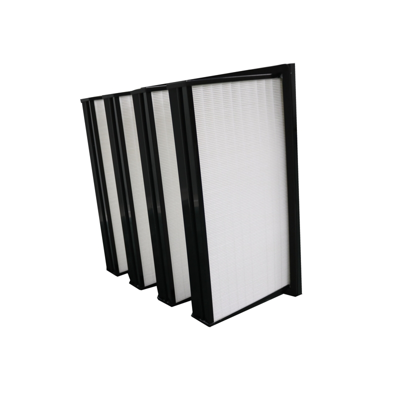 tipo filtro de 95% 0.3um W de ar da eficiência do meio de filtro do estojo compacto para o sistema da ATAC