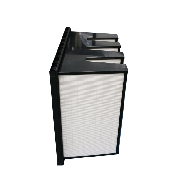tipo filtro de 95% 0.3um W de ar da eficiência do meio de filtro do estojo compacto para o sistema da ATAC