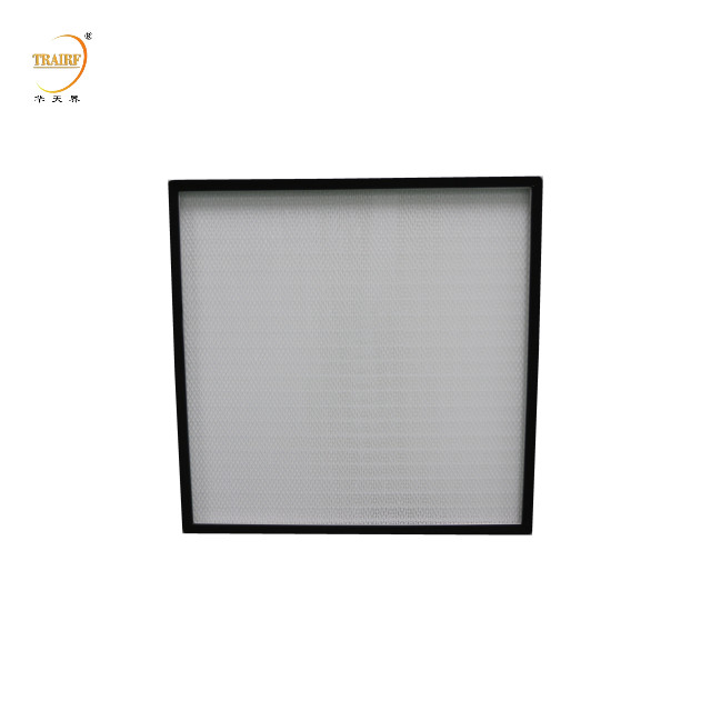 H13 H14 Eficiência Filtro de ar Hepa Mini-Pleat para sistema de ventilação ou capô de fluxo laminar