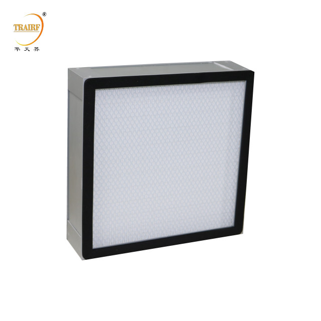 Quadro de liga de alumínio H13 H14 Mini-Pleat Hepa Filtro de ar de alta eficiência