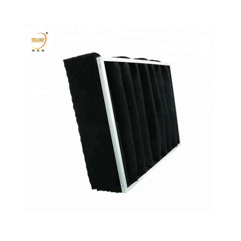 Filtros de ar de sacos de carbono ativado para sistemas de HVAC ou capô de fluxo laminar