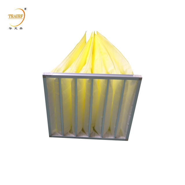 Filtro de ar fino de bolso não tecido para fábrica de eletrônicos ou sala de limpeza