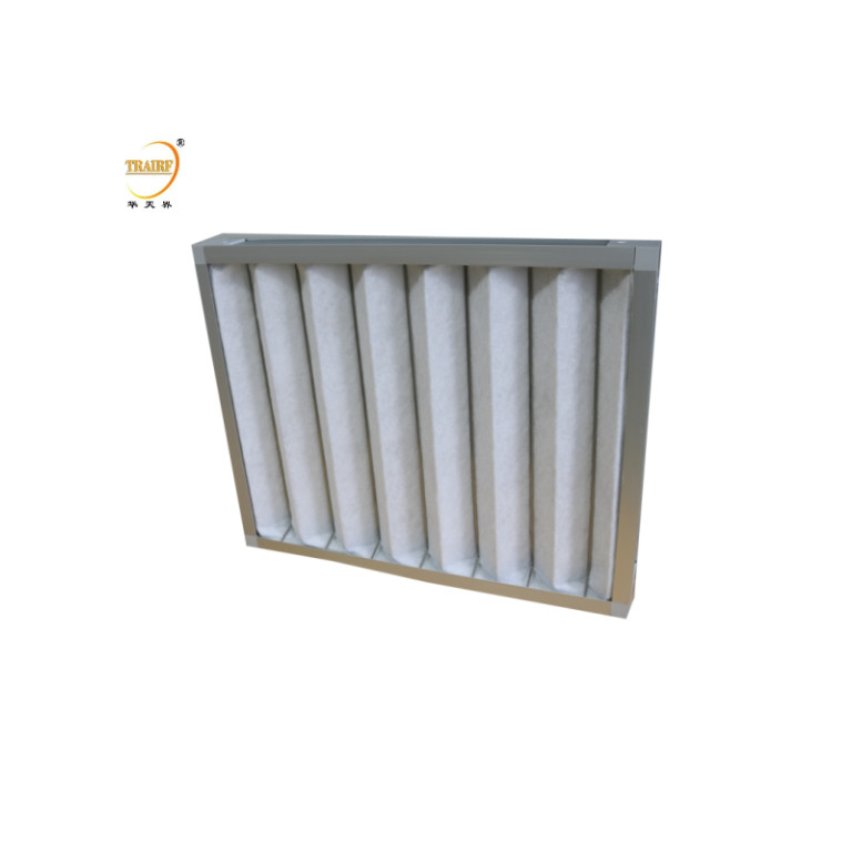 Filtro AHU G3 G4 Painel de substituição pré-filtro plissado para sala de limpeza