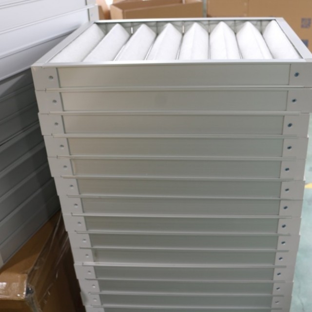 Filtro AHU G3 G4 Painel de substituição pré-filtro plissado para sala de limpeza
