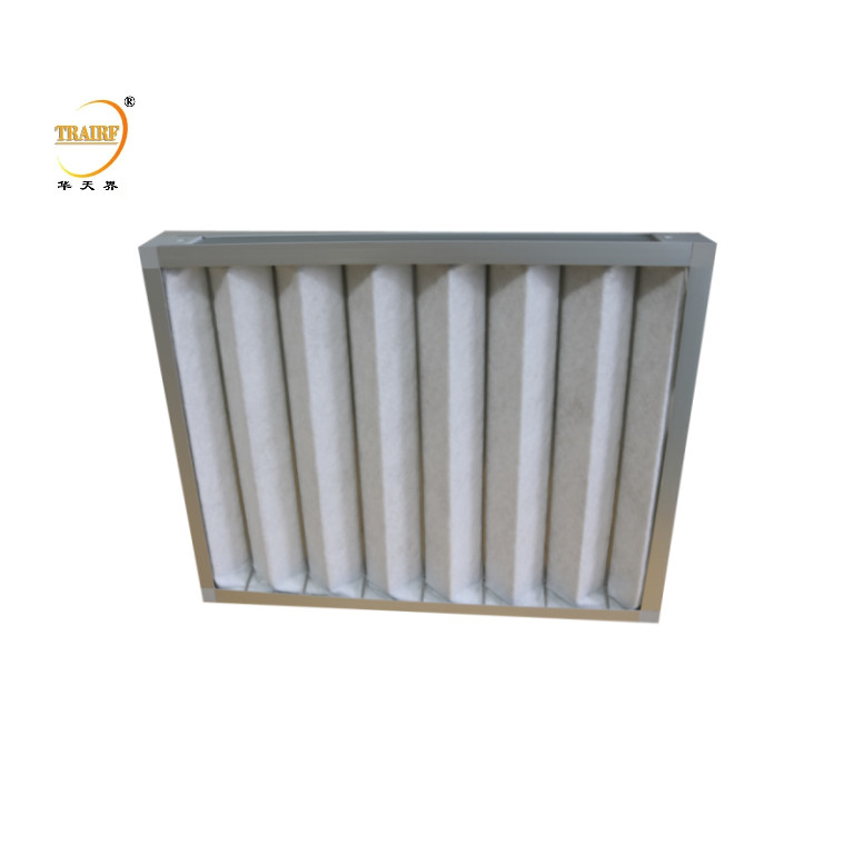 Filtro AHU G3 G4 Painel de substituição pré-filtro plissado para sala de limpeza