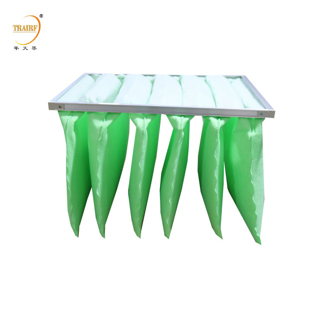 Tipo F6 Filtro de paragem de cabine de pintura branca e verde industrial para ar condicionado