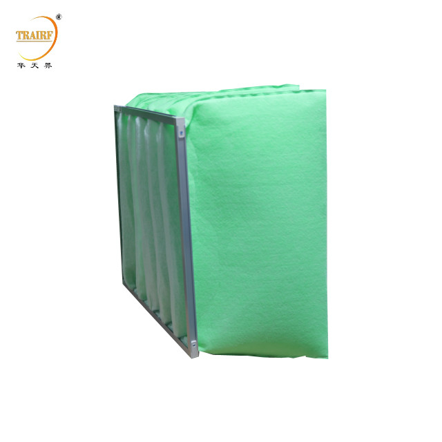 Tipo F6 Filtro de paragem de cabine de pintura branca e verde industrial para ar condicionado