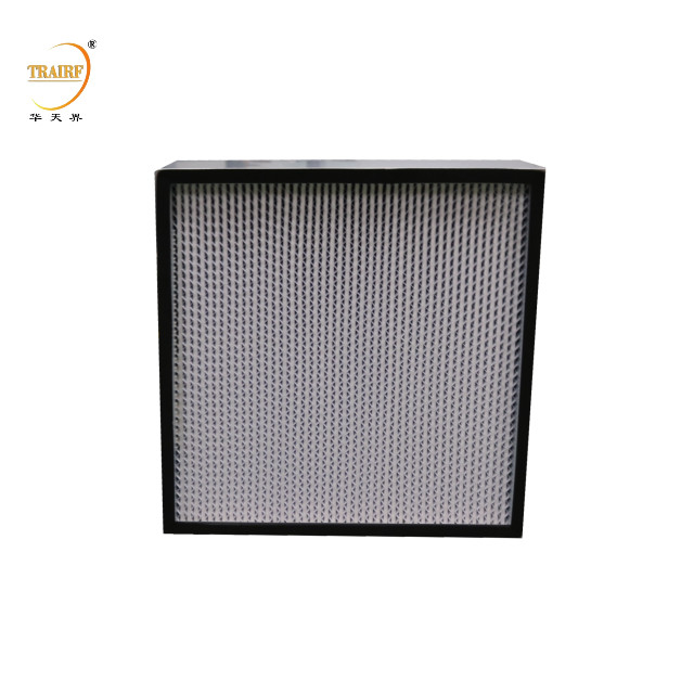 Separador plissado profundo Capuz laminar de fluxo H13 H14 Filtro Hepa