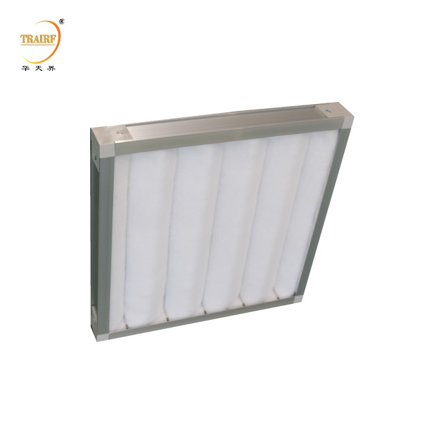 G4 Eficiência de fibras sintéticas Filtros de ar de painel plissado laváveis pré-filtro