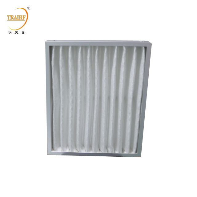 G4 Filtro de pré-ar de painel plissado para sistema de ventilação AHU