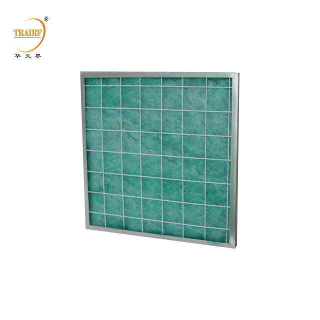 Sistema Filtro de ar de fibra de vidro Filtro de piso de rolos de mídia para ar condicionado HVAC