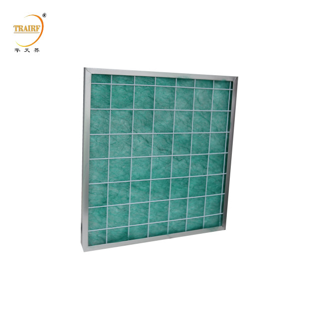 Sistema Filtro de ar de fibra de vidro Filtro de piso de rolos de mídia para ar condicionado HVAC