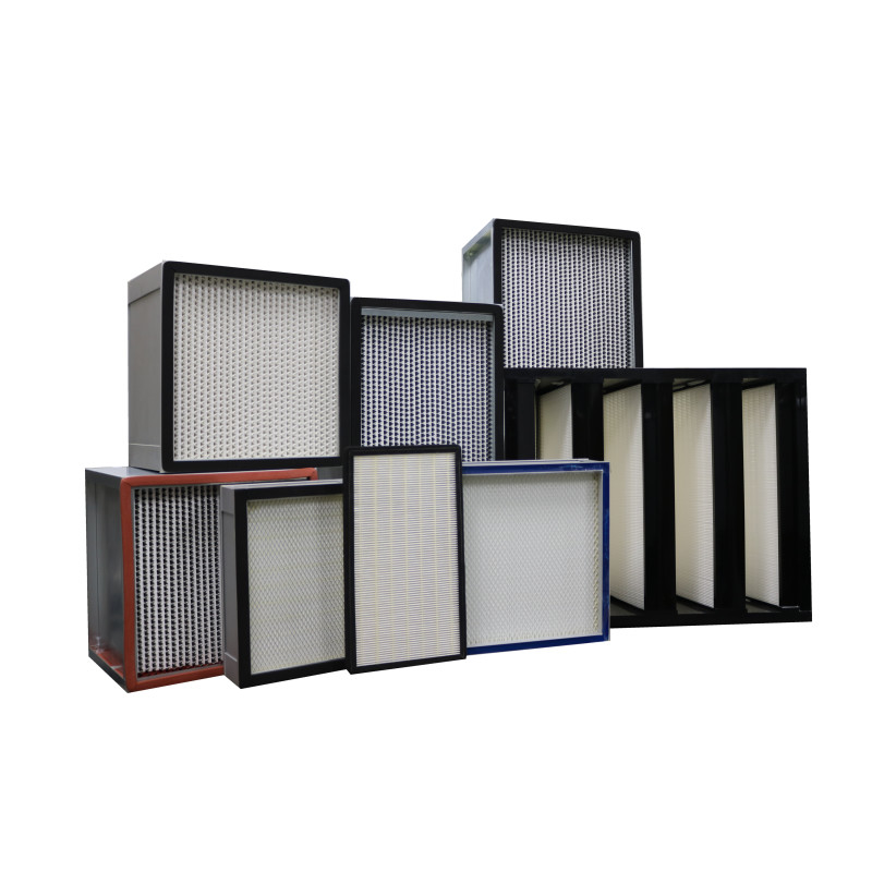 Filtro de ventilação de ar de estrutura metálica 99,995% H14 Filtro HEPA para a ventilação de condicionamento
