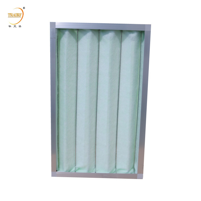 Filtro de ar de painel lavável Filtro plissado de algodão verde para capô de fluxo laminar