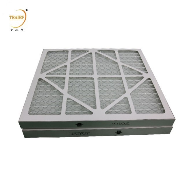 G3 G4 Prefiltro HVAC Merv 8/11/13/14 Quadro de papel Filtro de ar plissado para sistema de ar condicionado