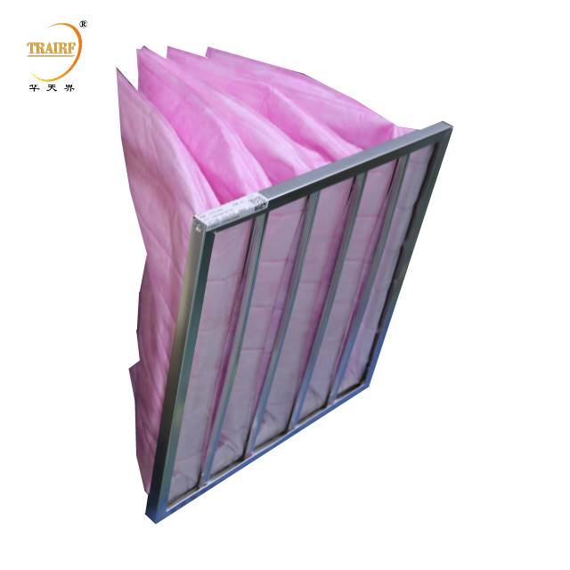 Filtros de ar industriais Ahu Bag Filter Filtros de ar de bolso para sistema HVAC