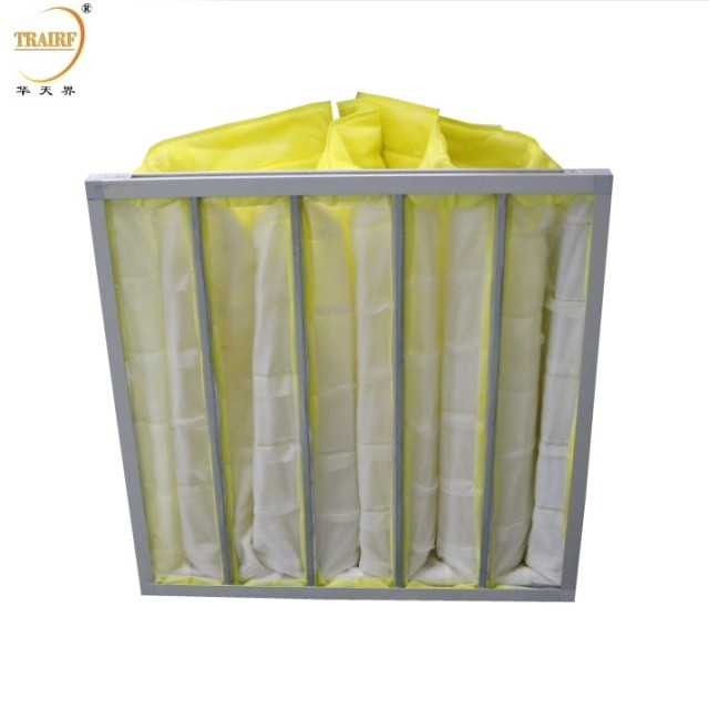 Filtro de ar de bolso de meios industriais para filtro de sacos Ahu