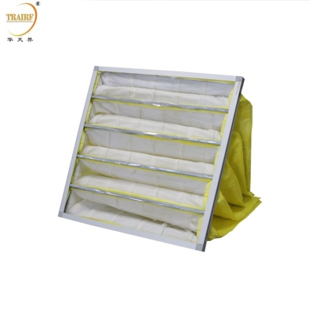 Filtro de ar de bolso de meios industriais para filtro de sacos Ahu